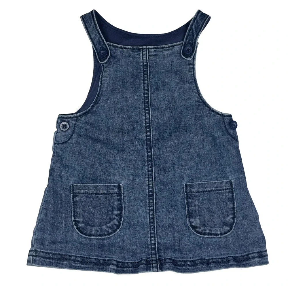 Carter's Baby Girl Denim Overall Jumper Dress Size‎ 9mo